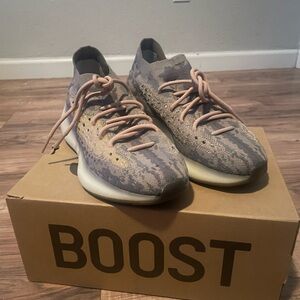 Yeezy 380 mist brand new never worn with tags and box size 9 in men’s